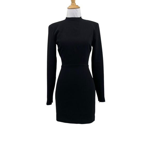 House Of CB Dress Womens XL Extra Small Black Anine Bodycon Shoulder Pads Mini - Picture 1 of 14